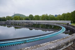 Medición de nivel, sistema de alcantarillado, planta de tratamiento de aguas residuales, imagen de aplicación Medición de nivel, sistema de alcantarillado, planta de tratamiento de aguas residuales