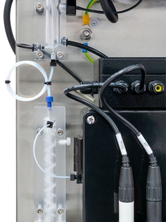 Célula de circulación con electrodo de pH separado