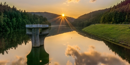 Imagen del depósito de agua de Marbach (Alemania)