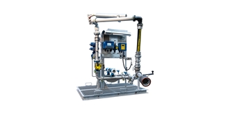 Plant with metering skids from Endress+Hauser for loading and offloading liquids