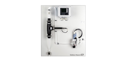 Compact analytical panel in water treatment plants