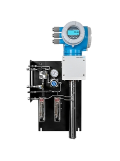 Product picture J22 TDLAS gas analyzer mounted on a panel, front view