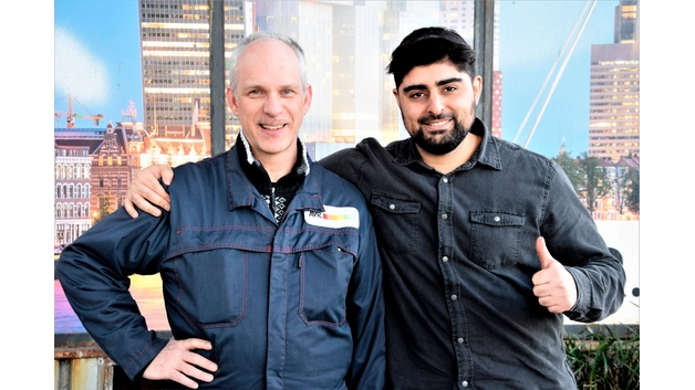 Richard Kooijmans y Hadji Cifci de AVR Waste en Rotterdam